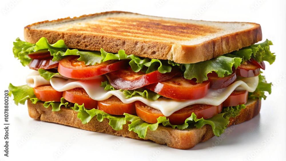 Fresh Turkey Sandwich with Lettuce and Tomato Fresh Turkey Sandwich with Lettuce and Tomato