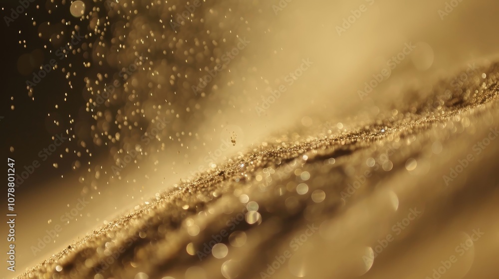 Obraz premium grain sand tumbling down dune slow motion aeefcbe generated illustration