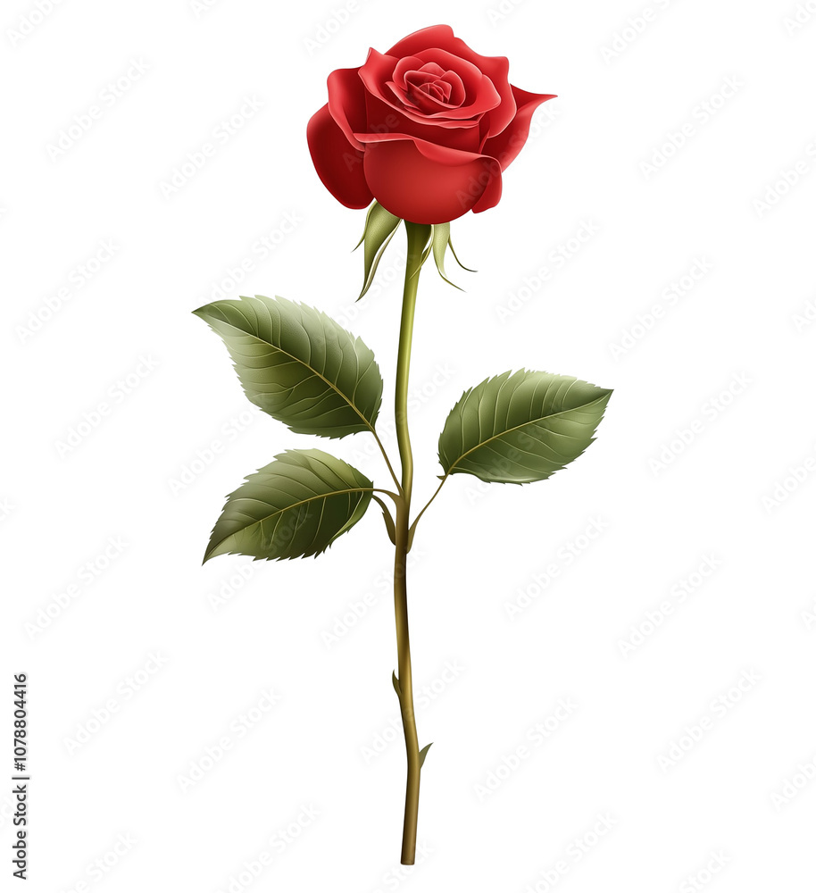 Red Rose isolated on transparent background Red Rose isolated on transparent background