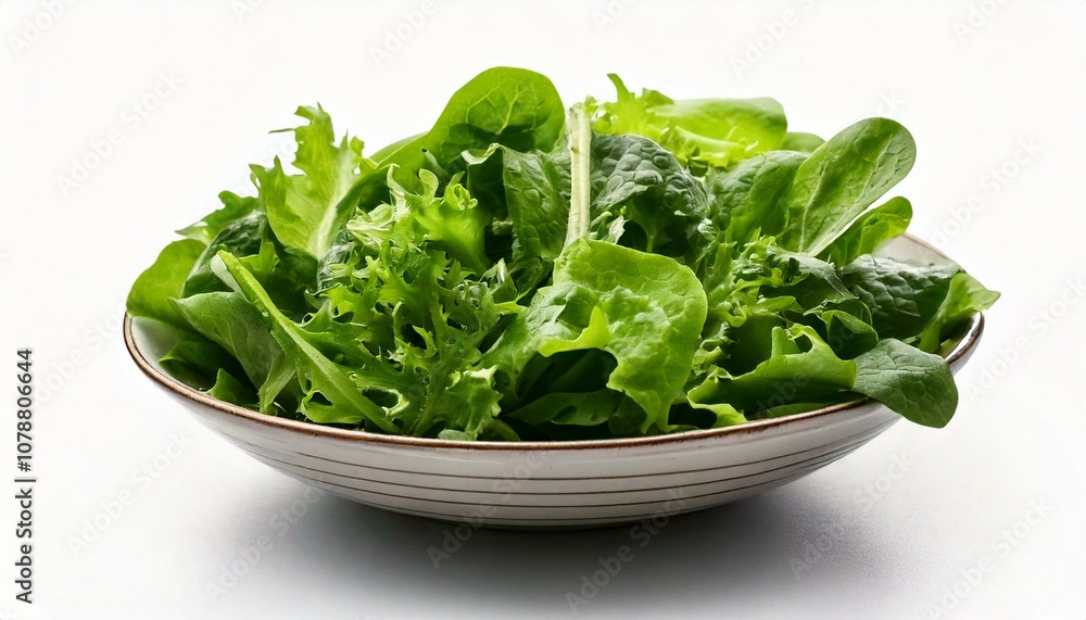 Freigestellte Schüssel mit grünem Gartensalat – Perfekt für gesunde Ernährungskampagnen Freigestellte Schüssel mit grünem Gartensalat – Perfekt für gesunde Ernährungskampagnen