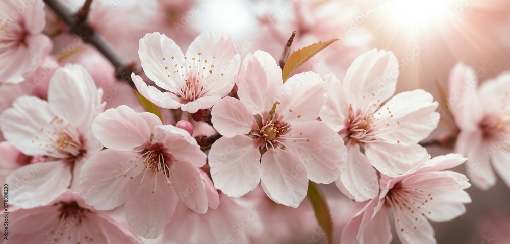 Obraz premium Delicate Cherry Blossom Veining