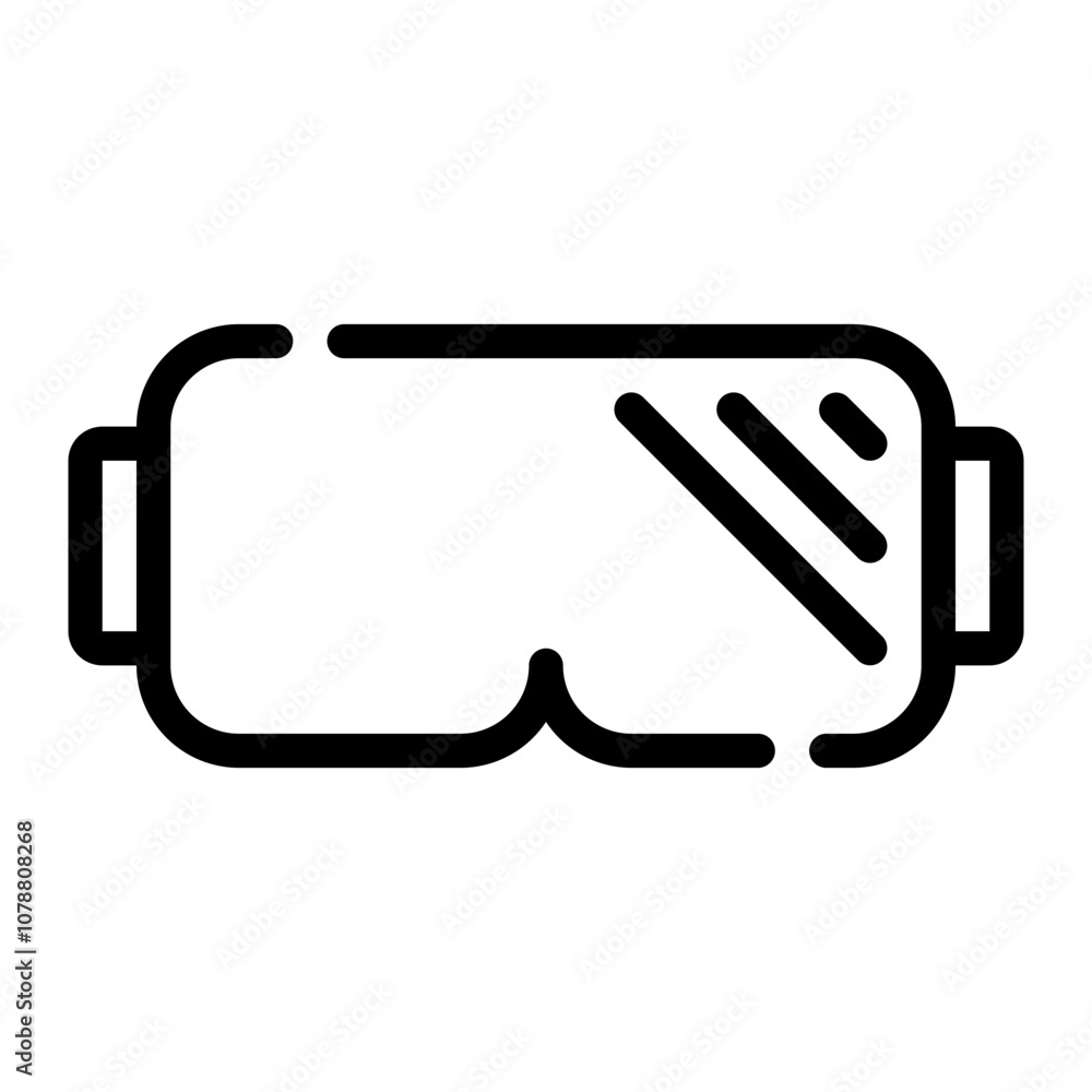ski goggles line icon ski goggles line icon