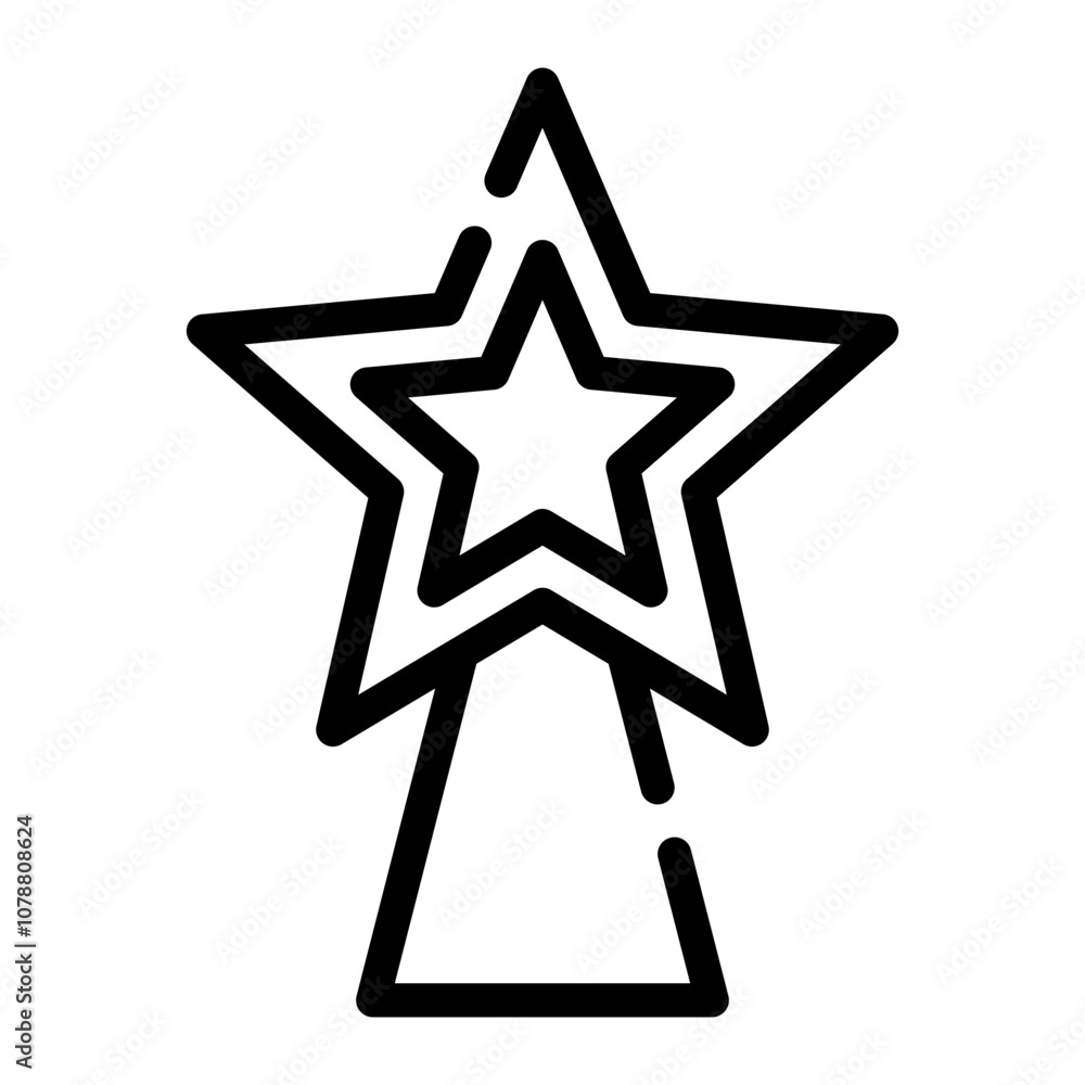 Obraz premium star line icon