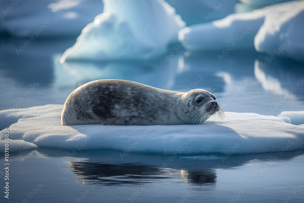 Obraz premium seal on the arctic ice