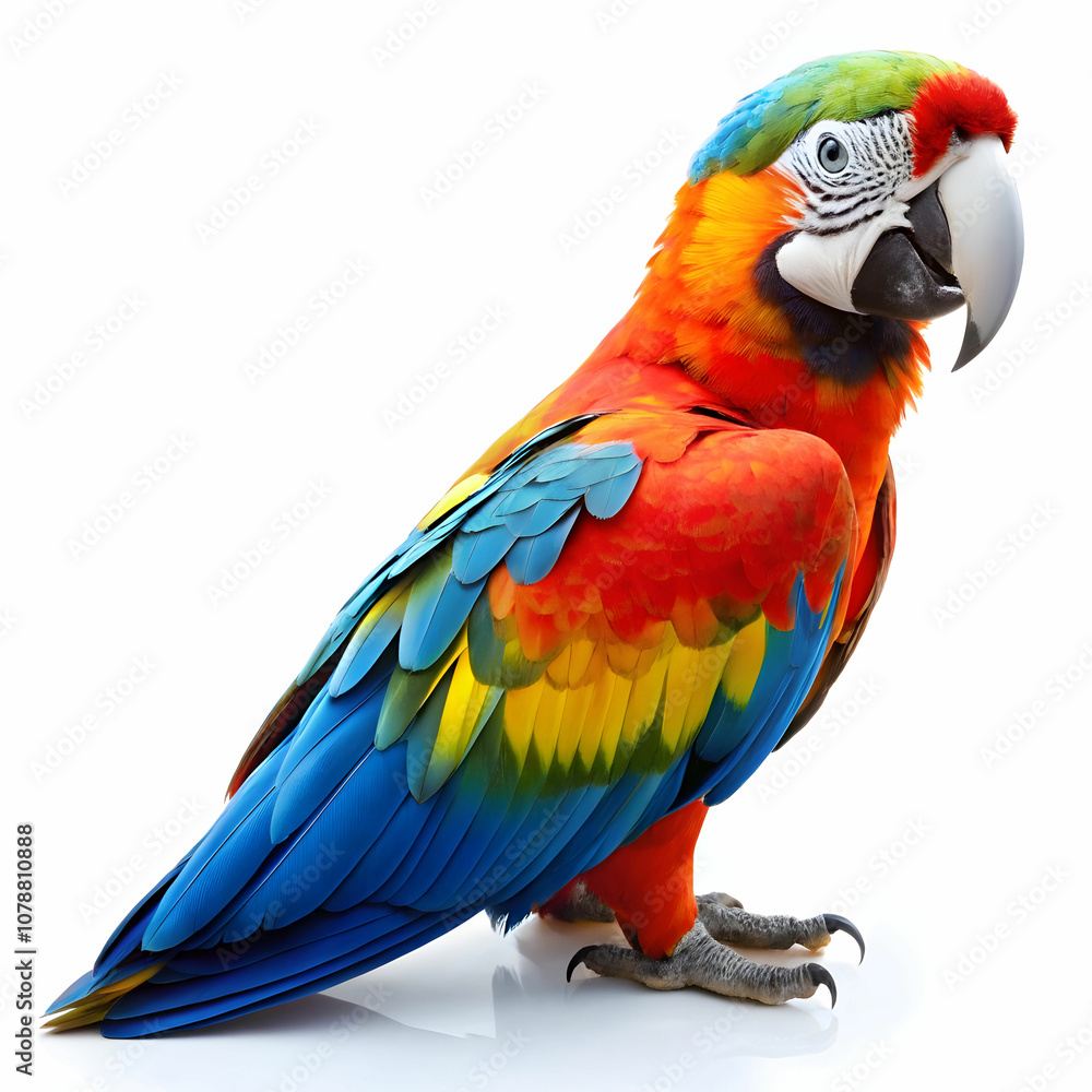 parrot in white background parrot in white background