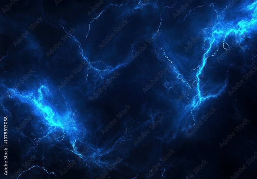 Blue Lightning Abstract Background Blue Lightning Abstract Background