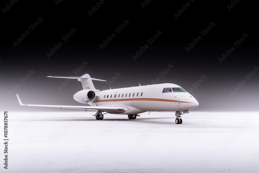 Obraz premium This business jet features advanced engineering and an elegant design perfect for corporate journeys