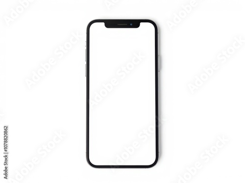 A high-quality stock photo of a smartphone displaying a social media post mockup, perfect for showcasing digital designs and marketing concepts, app, mockup, advertising