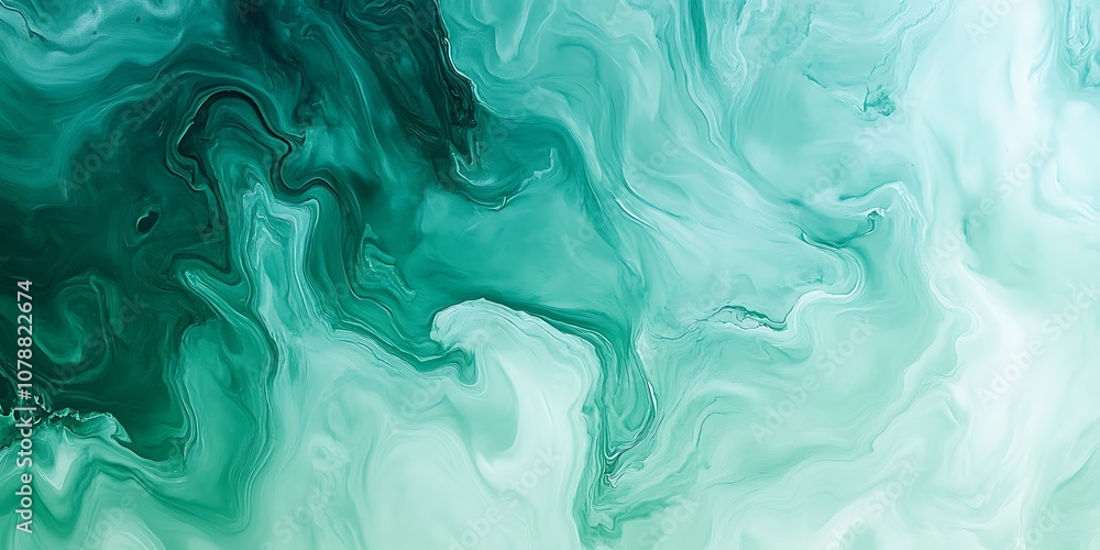 Obraz premium Abstract soft green color gradient