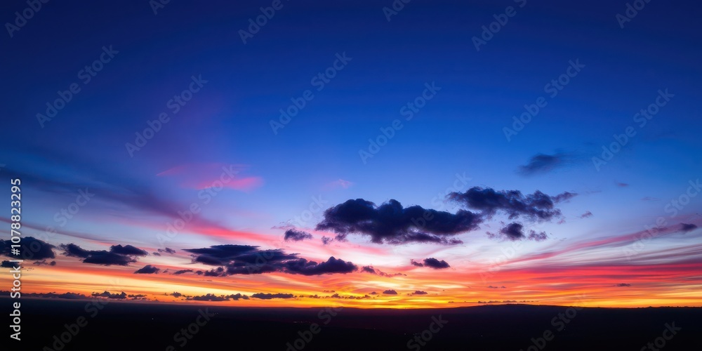 Vibrant hues of pink, orange, and purple streak across the sky at sunset, creating a dazzling display of color and light, evening, atmospheric, breathtaking Vibrant hues of pink, orange, and purple streak across the sky at sunset, creating a dazzling display of color and light, evening, atmospheric, breathtaking