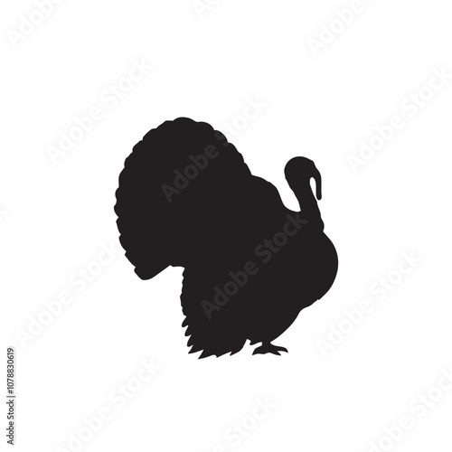 Wallpaper Mural Turkey silhouette, turkey silhouette - vector illustration, Turkey silhouette vector black and white. Turkey logo. Torontodigital.ca