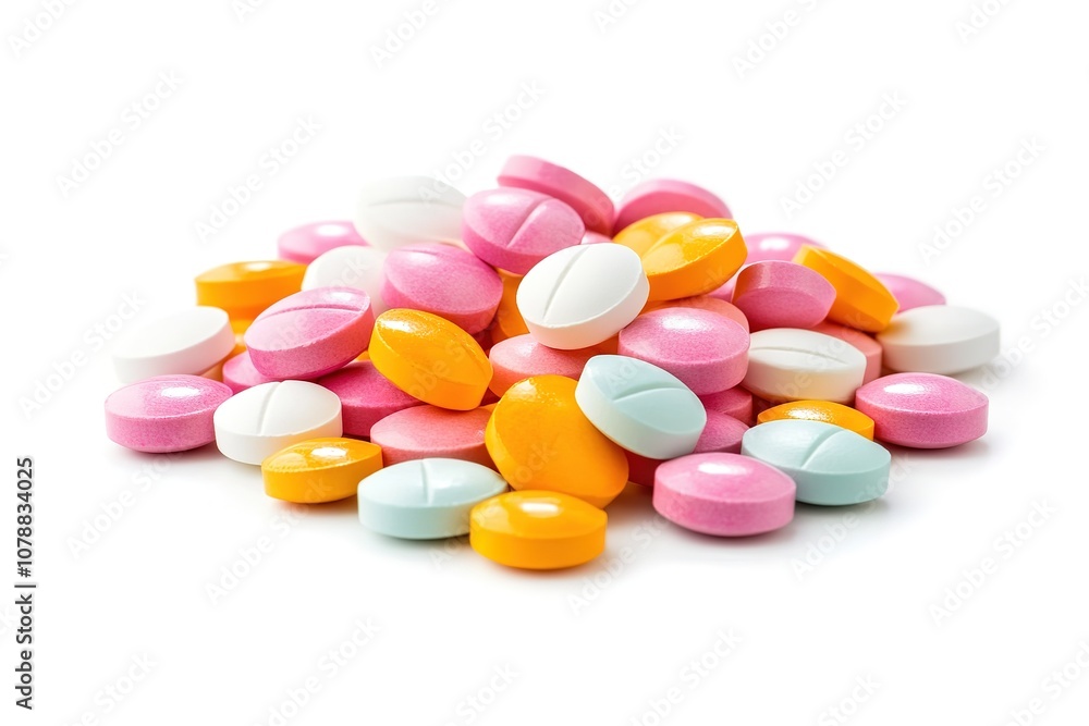 pills and tablets on a white background
pills and tablets on a white background