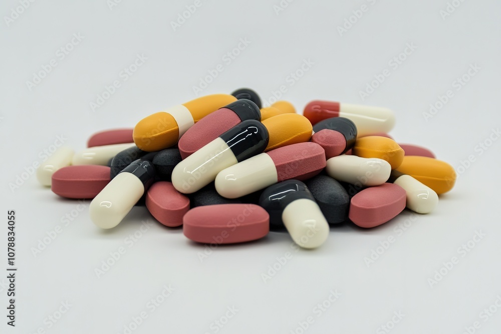 pills and tablets on a white background
pills and tablets on a white background