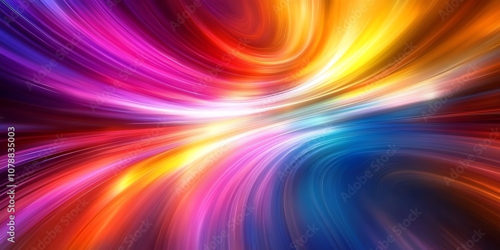 Colorful blurred lines of light movement Colorful blurred lines of light movement