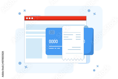 Concept of payment bill confirmed approved via payment card on laptop computer, electronic digital money invoice payment transaction successful, receipt completed, valid verified payment idea.