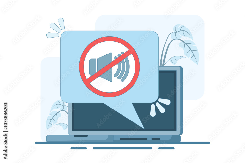Concept of mute mode sign for mobile phone, no sound sign, flat cartoon volume off for smart phone, silent zone symbol of mobile phone. Isolated flat vector illustration. Concept of mute mode sign for mobile phone, no sound sign, flat cartoon volume off for smart phone, silent zone symbol of mobile phone. Isolated flat vector illustration.