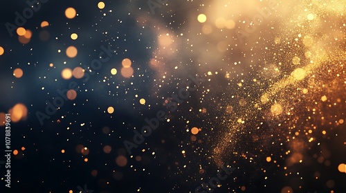 Abstract golden glitter texture for luxurious backgrounds and themes