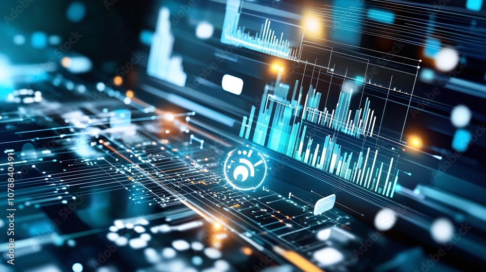 Abstract Digital Data Visualization. Abstract Digital Data Visualization.
