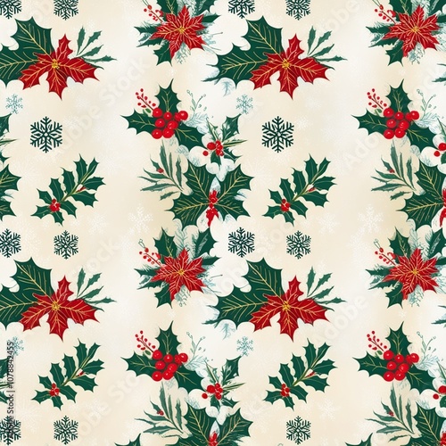 Christmas Background Seamless Pattern