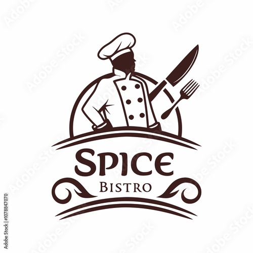  restaurant food logo design concept vintage retro