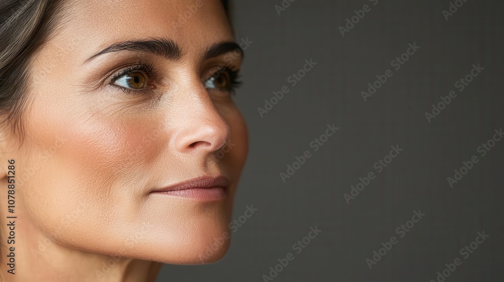 Closeup of a woman s soft, glowing skin, ageless beauty, timeless and natural grace Closeup of a woman s soft, glowing skin, ageless beauty, timeless and natural grace