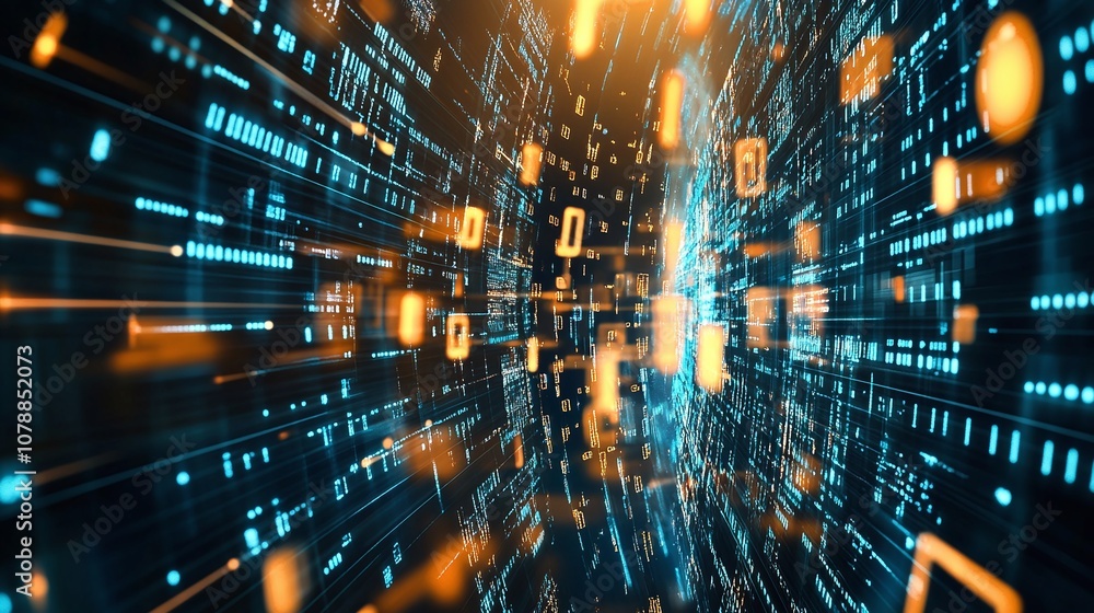 Binary Code Tunnel. Binary Code Tunnel.