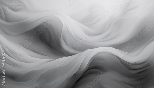 Abstract Flowing Gray Landscape with Smooth Wave Like Patterns and Delicate Textures. Perfect for Website Banners, Minimalist Backgrounds, or Elegant Branding Concepts