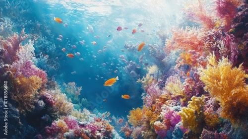 Vibrant Coral Reef Underwater