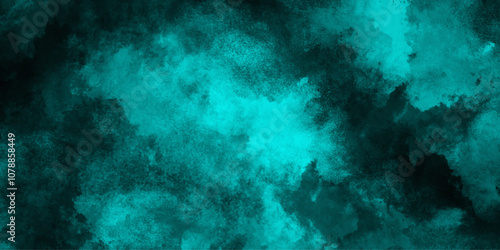 abstract cloud and vapor texture background. Black and blue smoke aquarelle smudge illustration smooth grungy smokey light pastel colors ink glow. Teal color powder explosion .	

