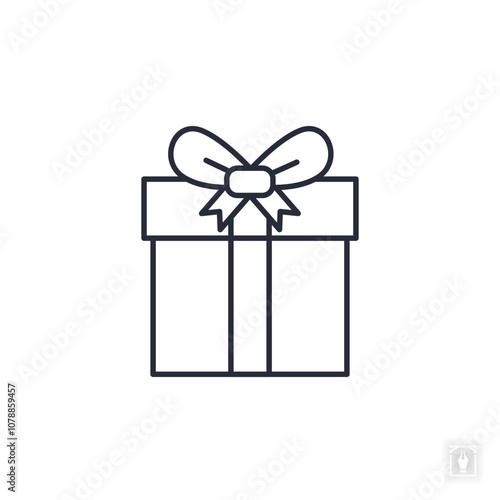 Gift box icon. Gift box Symbol sign for mobile concept and web design. Vector icon, Logo illustration, Vector graphics