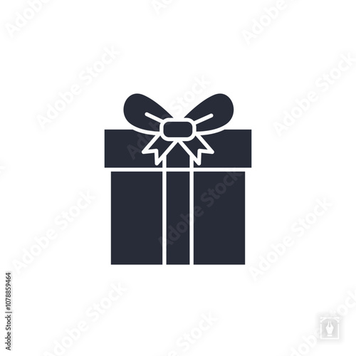 Gift box icon. Gift box Symbol sign for mobile concept and web design. Vector icon, Logo illustration, Vector graphics