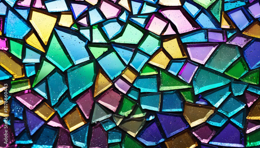 Abstract iridescent glass background texture. AI Generated. Abstract iridescent glass background texture. AI Generated.