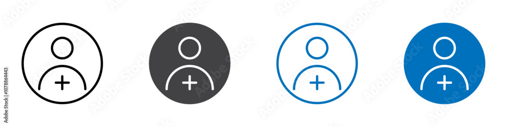 Add user icon Logo sign in thin line outline Add user icon Logo sign in thin line outline