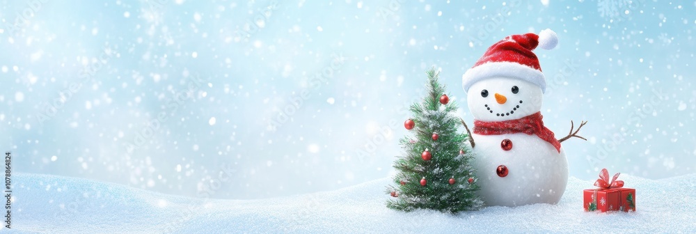 Cute snowman. Winter holiday theme. Cute snowman. Winter holiday theme.