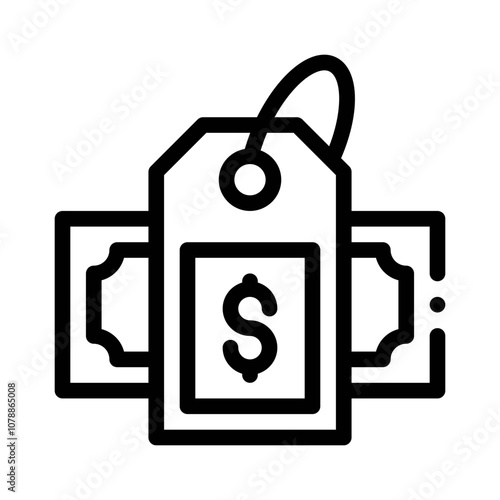 Discount Tag line icon