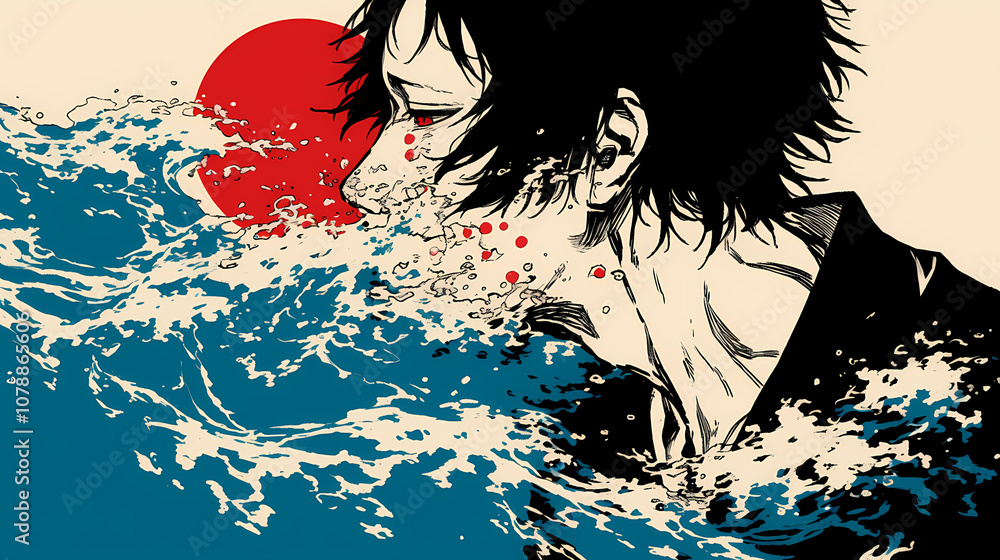 Fototapeta premium Beautiful and Artistic Anime Manga Image for Inspiration