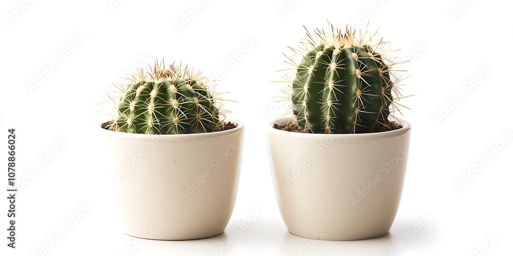 Cactus in a pot isolated on white background. Cactus in a pot isolated on white background.