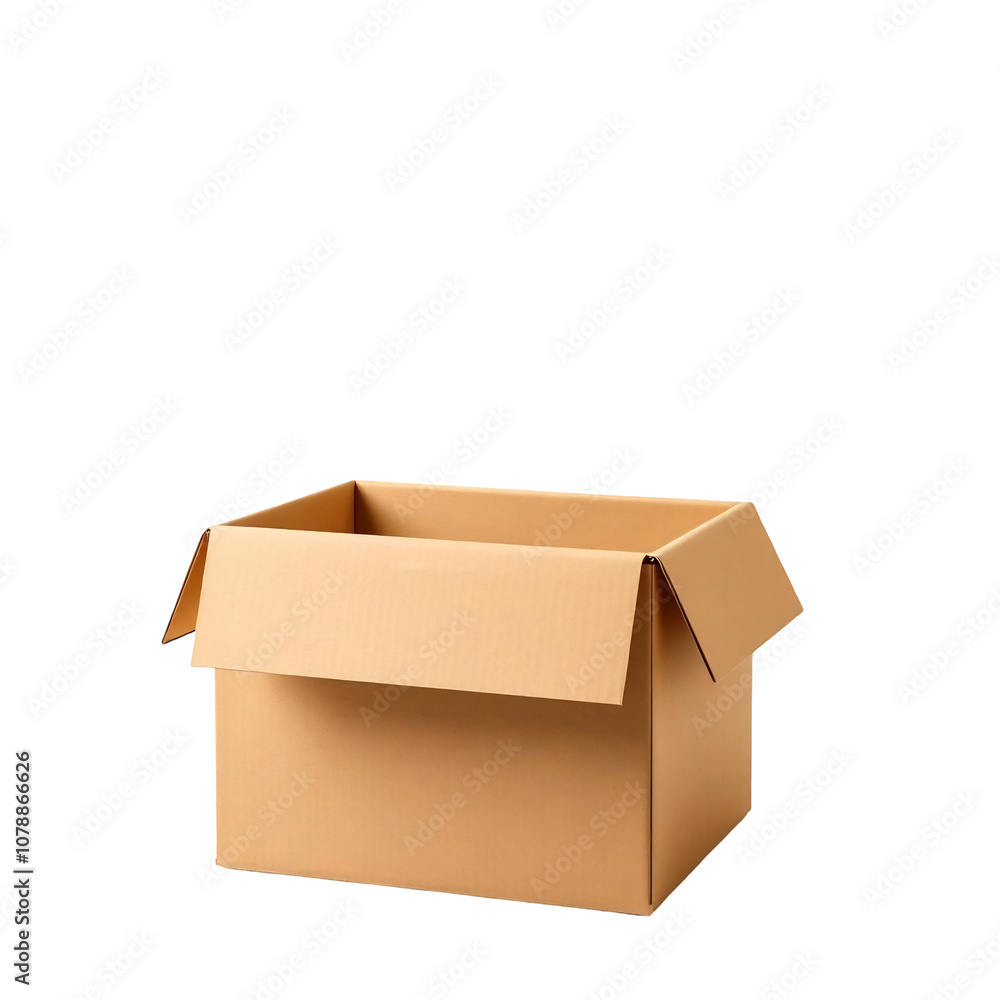 Open Cardboard Box Isolated Open Cardboard Box Isolated