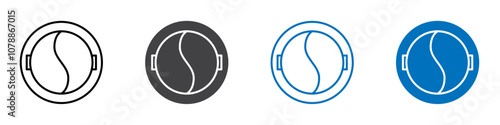 Chafing dish icon Logo sign in thin line outline