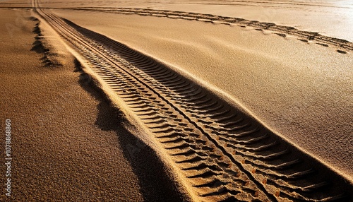 Tracks iCar tracks in the sand photo