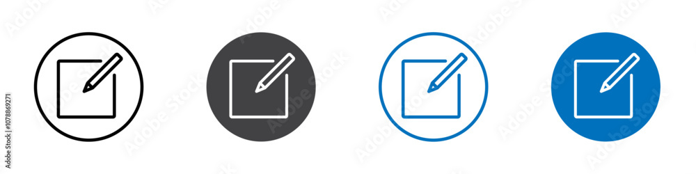 Edit icon Logo sign in thin line outline Edit icon Logo sign in thin line outline
