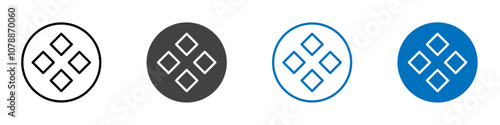 Feed component icon Logo sign in thin line outline