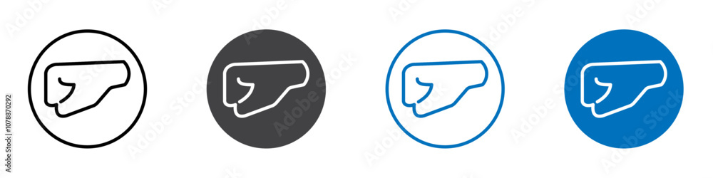 Fist icon Logo sign in thin line outline Fist icon Logo sign in thin line outline