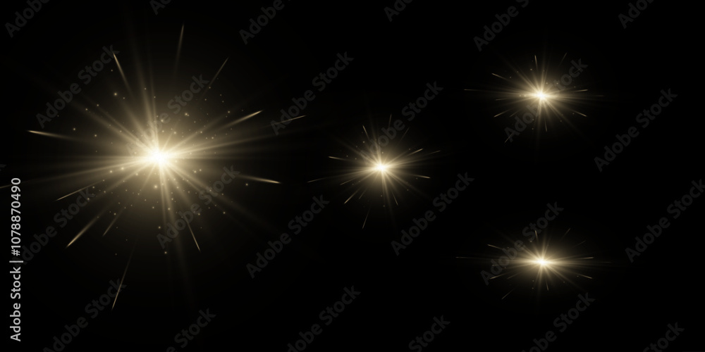 Sparkler light vector set. Collection of realistic bengal fire Sparkler light vector set. Collection of realistic bengal fire