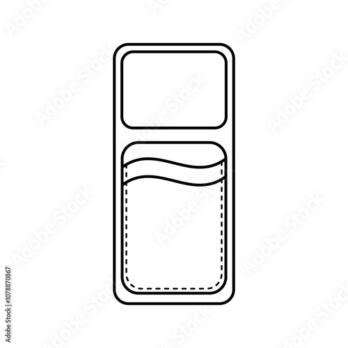 Outline Phone Case with Card Holder