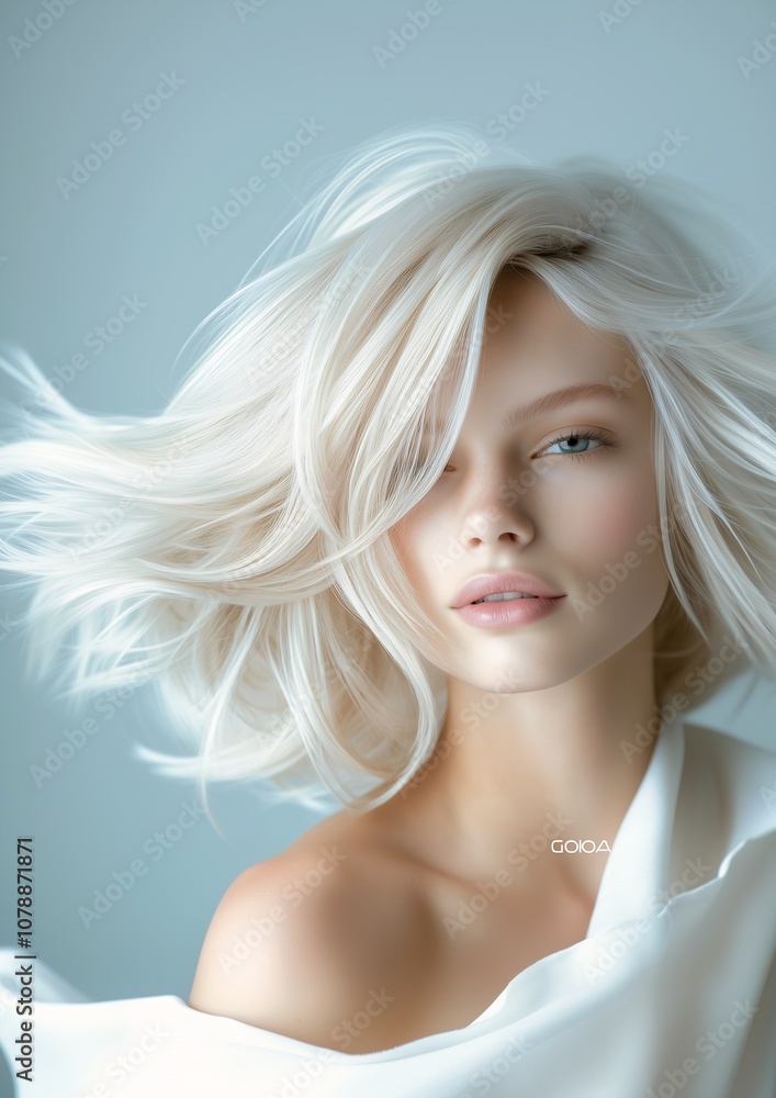 blond woman white hair blue eyes posing porcelain face human lamb hybrid alluring girl long blonde glow haircut cosmopolitan creates blond woman white hair blue eyes posing porcelain face human lamb hybrid alluring girl long blonde glow haircut cosmopolitan creates