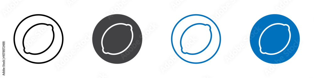 Lemon icon Logo sign in thin line outline Lemon icon Logo sign in thin line outline