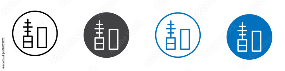 Mascara icon Logo sign in thin line outline Mascara icon Logo sign in thin line outline