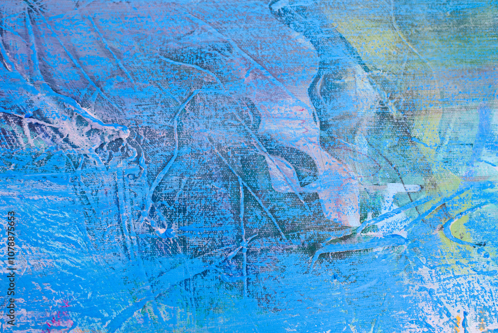 Naklejka premium Abstract art backgrounds. Hand-painted background. Abstract art background. Acrylic painting on canvas.Texture. Fragment of artwork. Brushstrokes of paint.Oil painting. Background for posters.