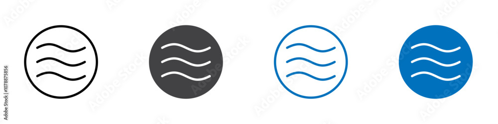Ripple icon Logo sign in thin line outline Ripple icon Logo sign in thin line outline
